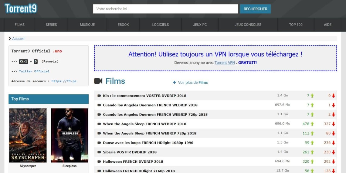 Torrents français gratuit Les meilleurs sites pour télécharger en 2019